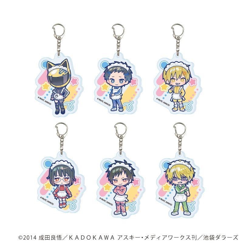 アクリルキーホルダー「デュラララ!!×２」11/ジャージメイドver. コンプリートセット(全6種)(POP Artイラスト)