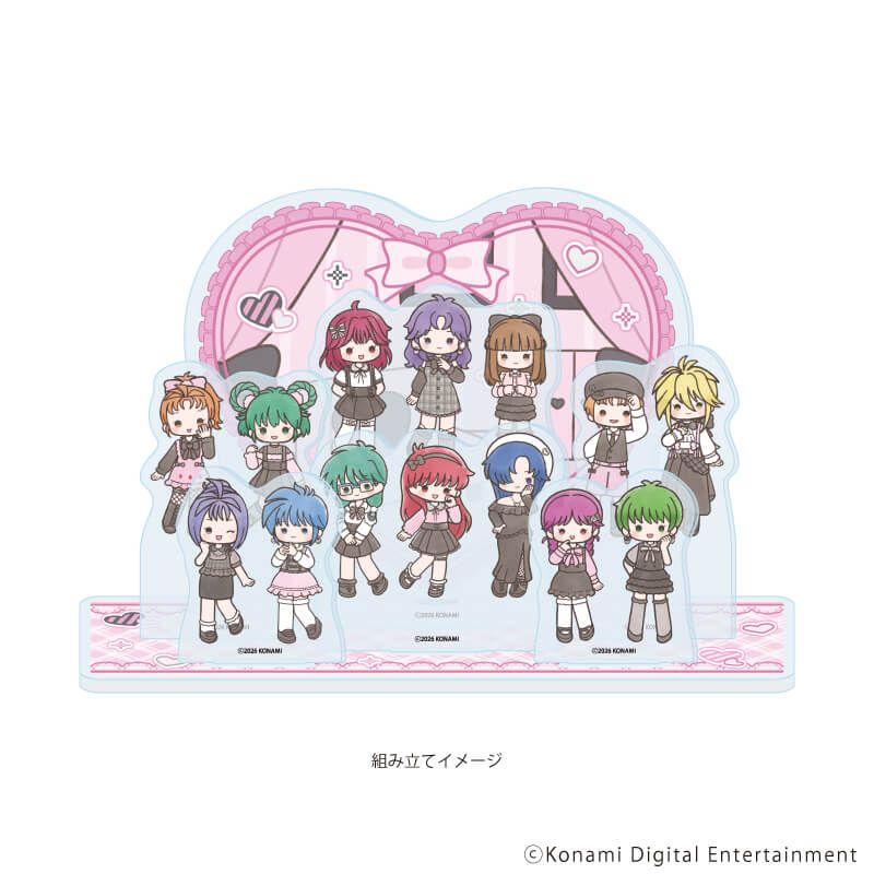 アクリルジオラマ「ときめきメモリアル」01/集合デザイン ダークガーリーver.(グラフアートイラスト)