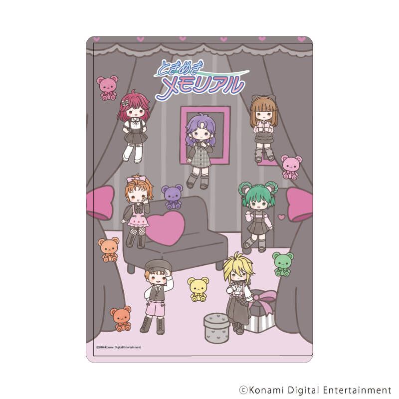 キャラクリアケース「ときめきメモリアル」02/集合デザイン ダークガーリーver.(グラフアートイラスト)