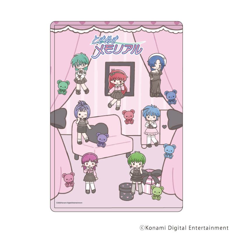 キャラクリアケース「ときめきメモリアル」01/集合デザイン ダークガーリーver.(グラフアートイラスト)