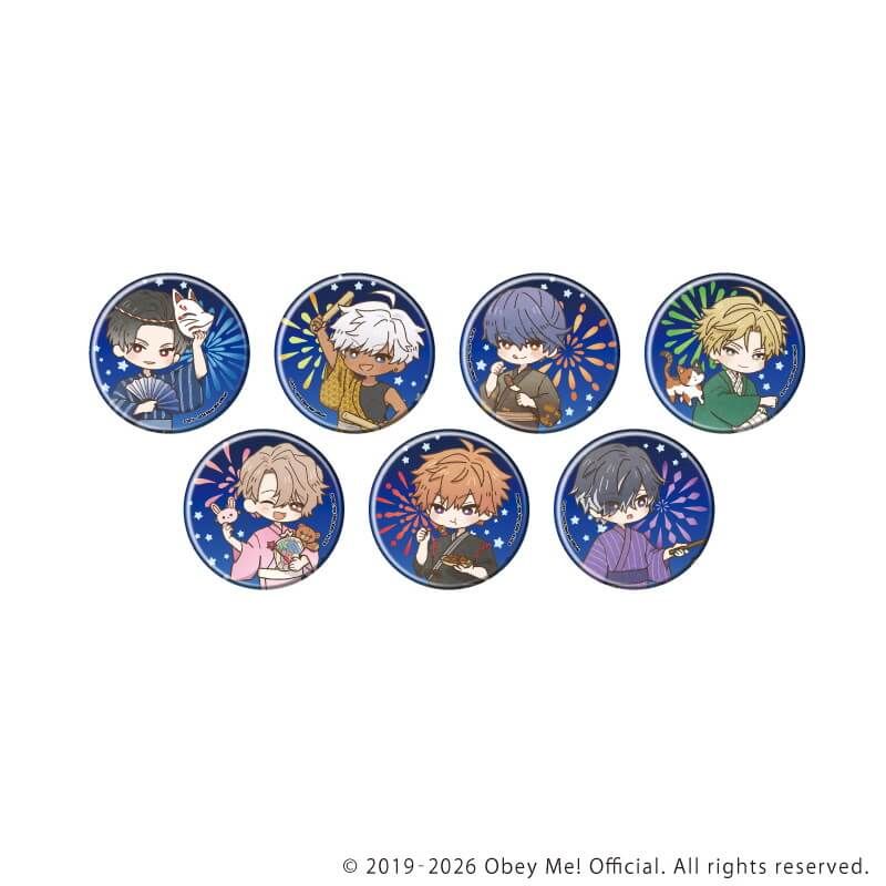 缶バッジ「Obey Me! Nightbringer」53/コンプリートセット(全7種)(レトロアートイラスト)
