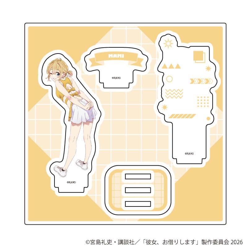 アクリルスタンドプレート「TVアニメ『彼女、お借りします』」19/七海麻美 トレーニングウェアver.(描き下ろしイラスト)