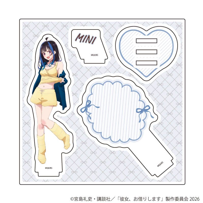 アクリルスタンドプレート「TVアニメ『彼女、お借りします』」13/八重森みに へそチラver.(描き下ろしイラスト)