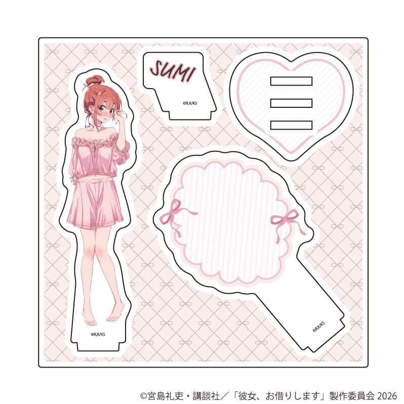 アクリルスタンドプレート「TVアニメ『彼女、お借りします』」12/桜沢 墨 へそチラver.(描き下ろしイラスト)