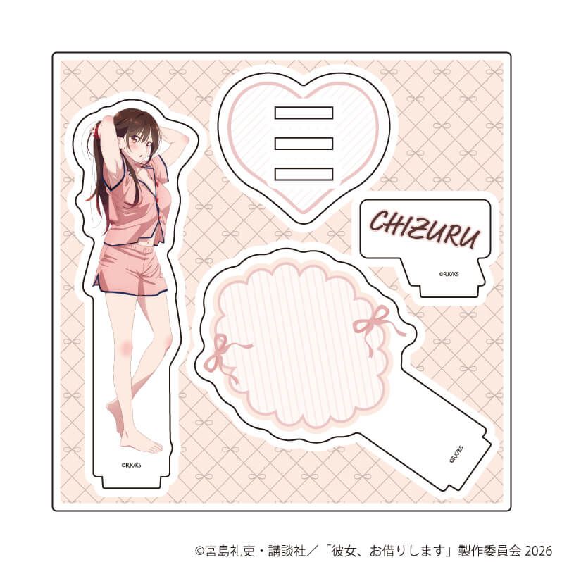 アクリルスタンドプレート「TVアニメ『彼女、お借りします』」09/水原千鶴 へそチラver.(描き下ろしイラスト)