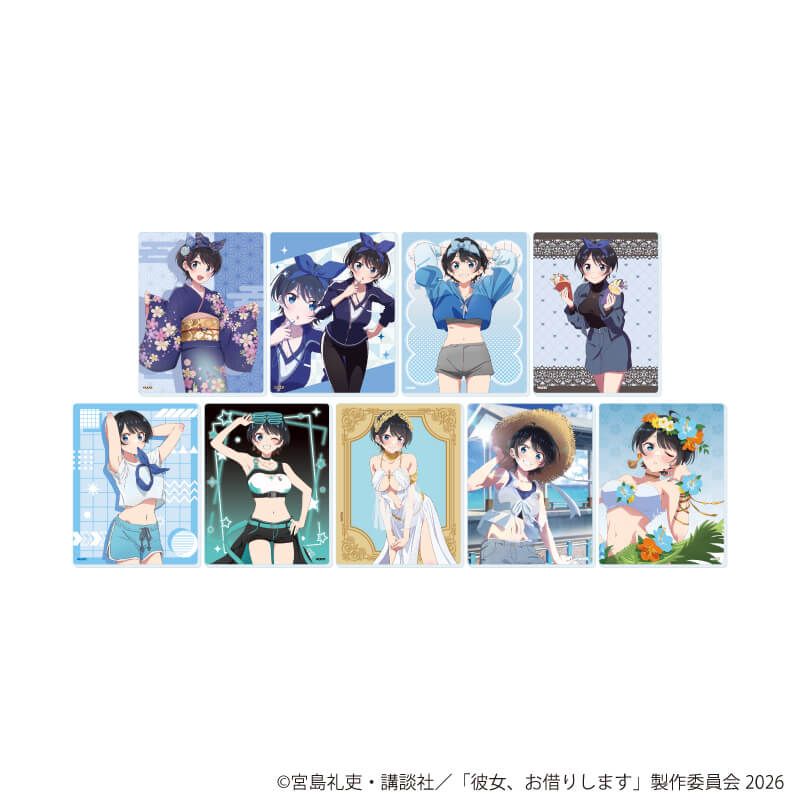 アクリルカード「TVアニメ『彼女、お借りします』」26/更科瑠夏セット コンプリートセット(全9種)(公式&描き下ろしイラスト)