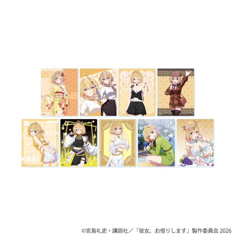 アクリルカード「TVアニメ『彼女、お借りします』」25/七海麻美セット コンプリートセット(全9種)(公式&描き下ろしイラスト)