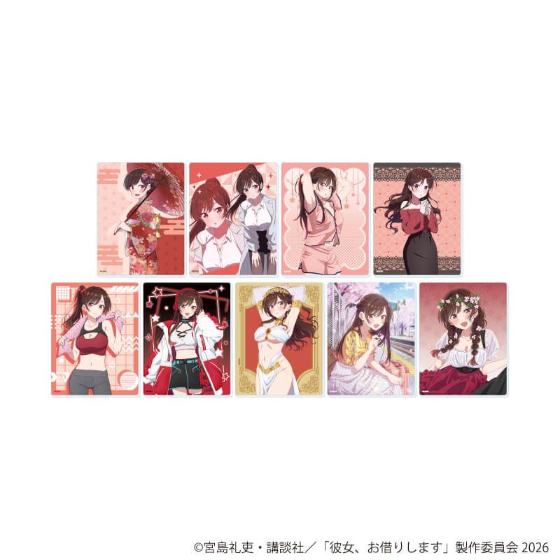 アクリルカード「TVアニメ『彼女、お借りします』」24/水原千鶴セット コンプリートセット(全9種)(公式&描き下ろしイラスト)