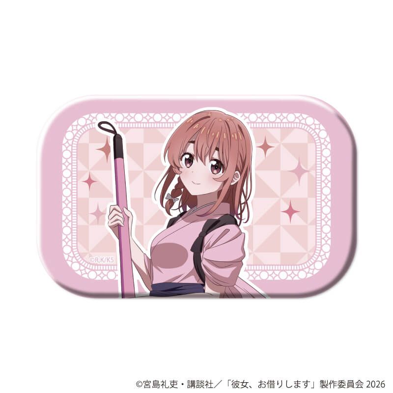 スクエア缶バッジ「TVアニメ『彼女、お借りします』」04/桜沢 墨セット コンプリートセット(全8種)(公式&描き下ろしイラスト)
