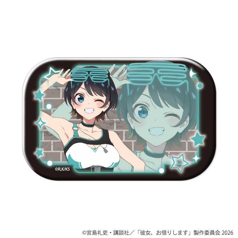 スクエア缶バッジ「TVアニメ『彼女、お借りします』」03/更科瑠夏セット コンプリートセット(全9種)(公式&描き下ろしイラスト)