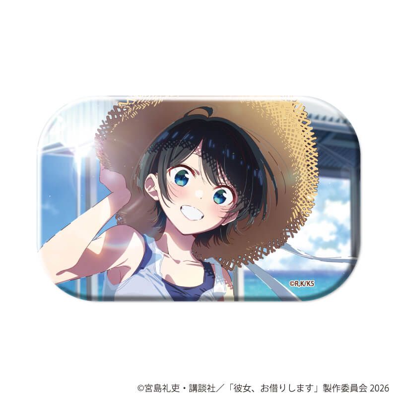 スクエア缶バッジ「TVアニメ『彼女、お借りします』」03/更科瑠夏セット コンプリートセット(全9種)(公式&描き下ろしイラスト)