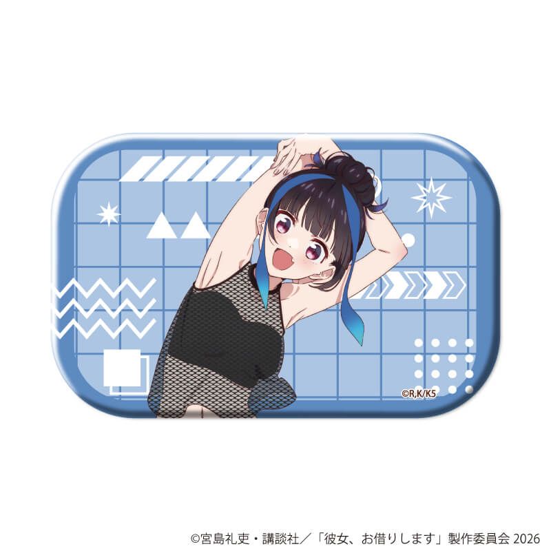 スクエア缶バッジ「TVアニメ『彼女、お借りします』」05/八重森みにセット ブラインド(5種)(公式&描き下ろしイラスト)