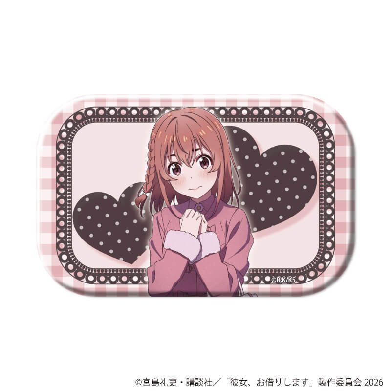 スクエア缶バッジ「TVアニメ『彼女、お借りします』」04/桜沢 墨セット ブラインド(8種)(公式&描き下ろしイラスト)