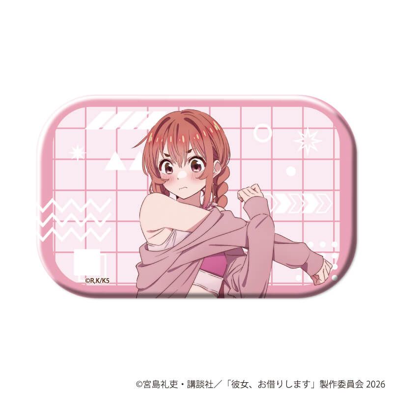 スクエア缶バッジ「TVアニメ『彼女、お借りします』」04/桜沢 墨セット ブラインド(8種)(公式&描き下ろしイラスト)