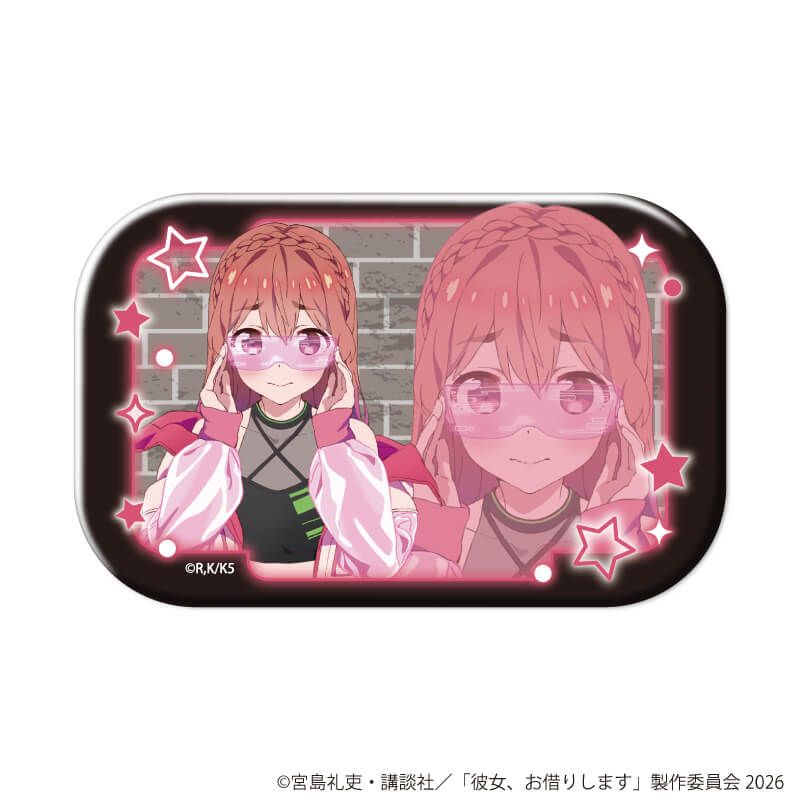 スクエア缶バッジ「TVアニメ『彼女、お借りします』」04/桜沢 墨セット ブラインド(8種)(公式&描き下ろしイラスト)