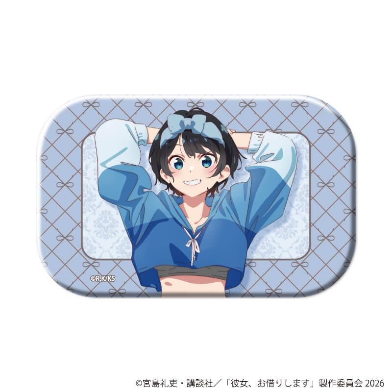 スクエア缶バッジ「TVアニメ『彼女、お借りします』」03/更科瑠夏セット ブラインド(9種)(公式&描き下ろしイラスト)