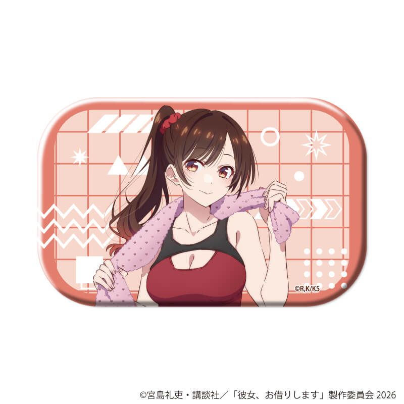 スクエア缶バッジ「TVアニメ『彼女、お借りします』」01/水原千鶴セット ブラインド(9種)(公式&描き下ろしイラスト)