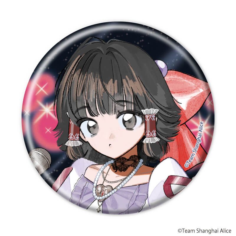 缶バッジ「東方Project」19/レトロアイドルver. ブラインド(7種)(描き起こしイラスト)