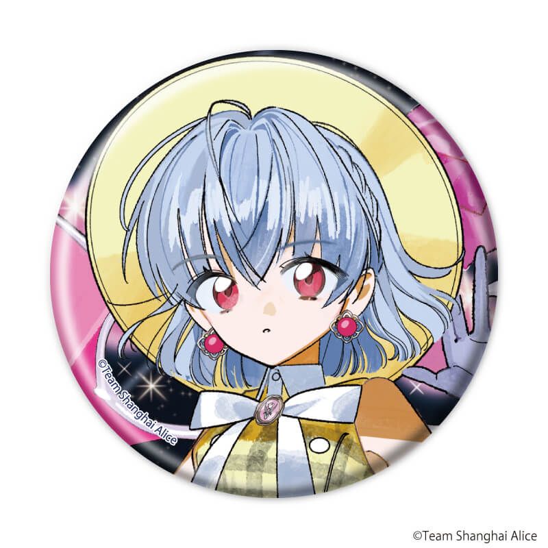缶バッジ「東方Project」19/レトロアイドルver. ブラインド(7種)(描き起こしイラスト)