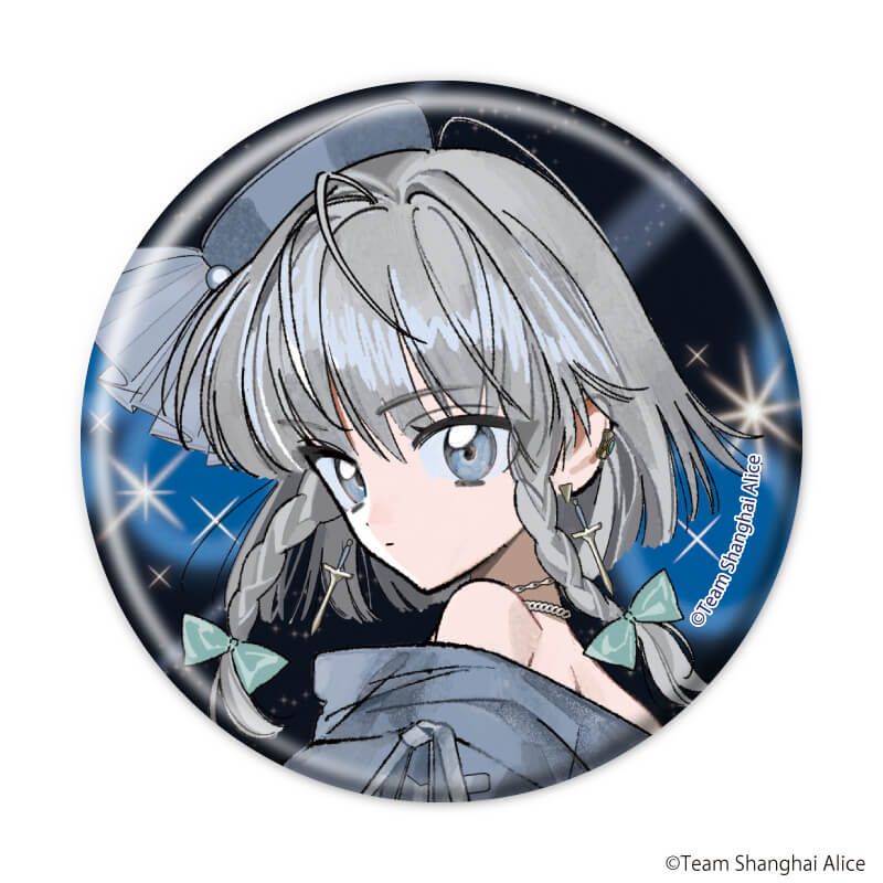 缶バッジ「東方Project」19/レトロアイドルver. ブラインド(7種)(描き起こしイラスト)