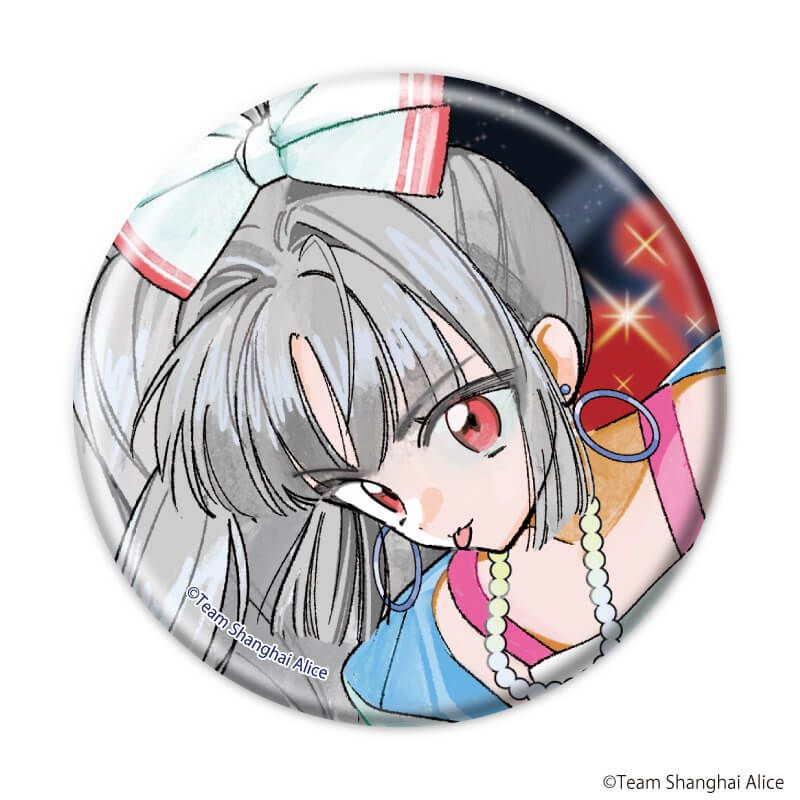 缶バッジ「東方Project」19/レトロアイドルver. ブラインド(7種)(描き起こしイラスト)