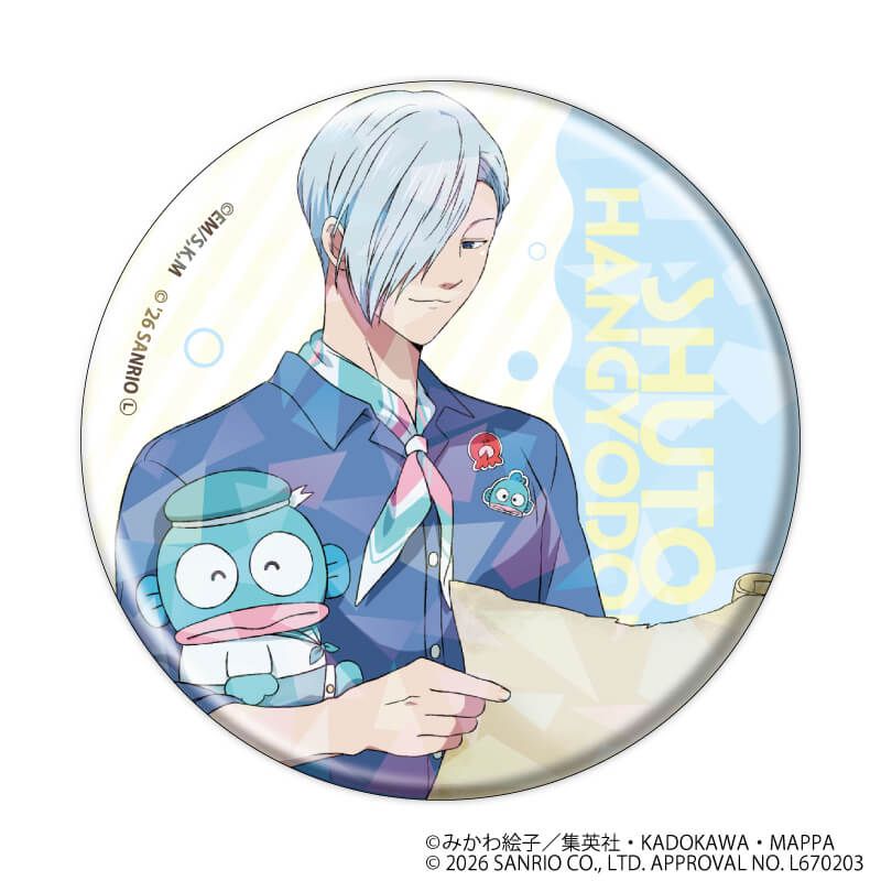 ホログラム缶バッジ「忘却バッテリー×サンリオキャラクターズ」01/コンプリートセット(全7種)(コラボイラスト)