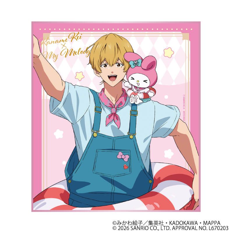 ミニ色紙「忘却バッテリー×サンリオキャラクターズ」01/ブラインド(7種)(コラボイラスト)