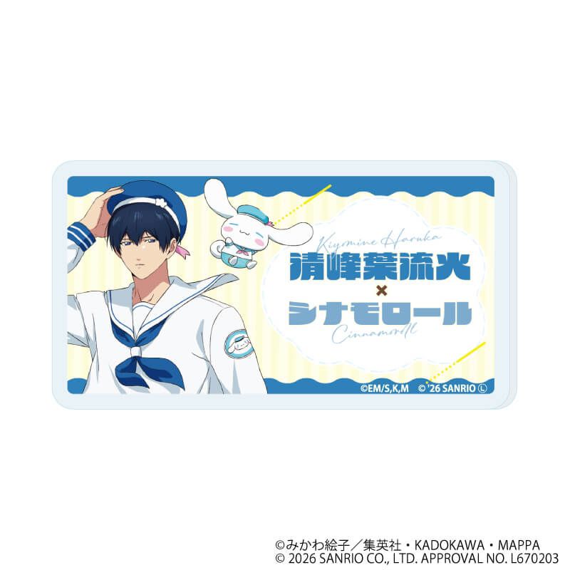 おなまえアクリルプレートバッジ「忘却バッテリー×サンリオキャラクターズ」01/ブラインド(7種)(コラボイラスト)