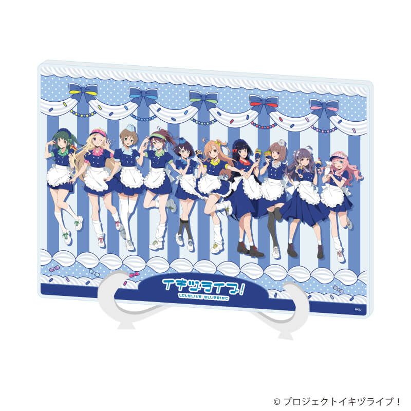 アクリルアートボード(A5サイズ)「イキヅライブ！ LOVELIVE! BLUEBIRD」01/クレープver. (描き下ろしイラスト)