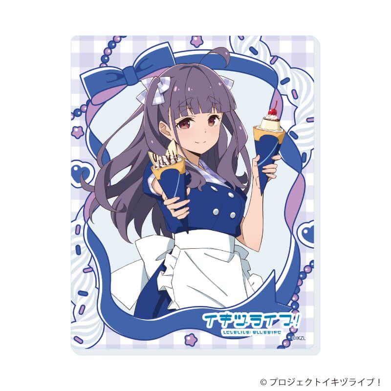 アクリルカード「イキヅライブ！ LOVELIVE! BLUEBIRD」01/クレープver. トレーディング(10種)(描き下ろしイラスト)