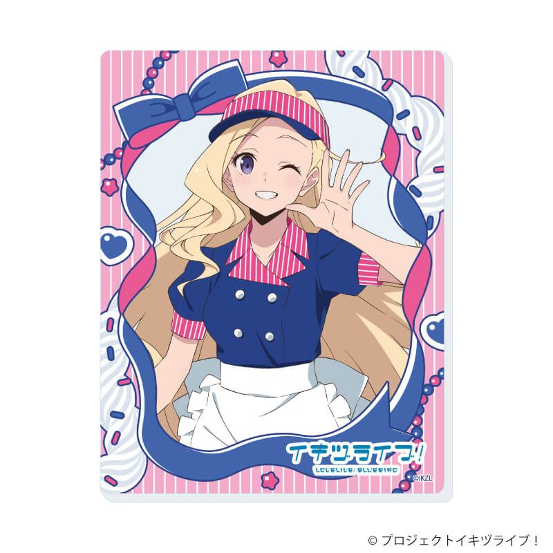 アクリルカード「イキヅライブ！ LOVELIVE! BLUEBIRD」01/クレープver. トレーディング(10種)(描き下ろしイラスト)