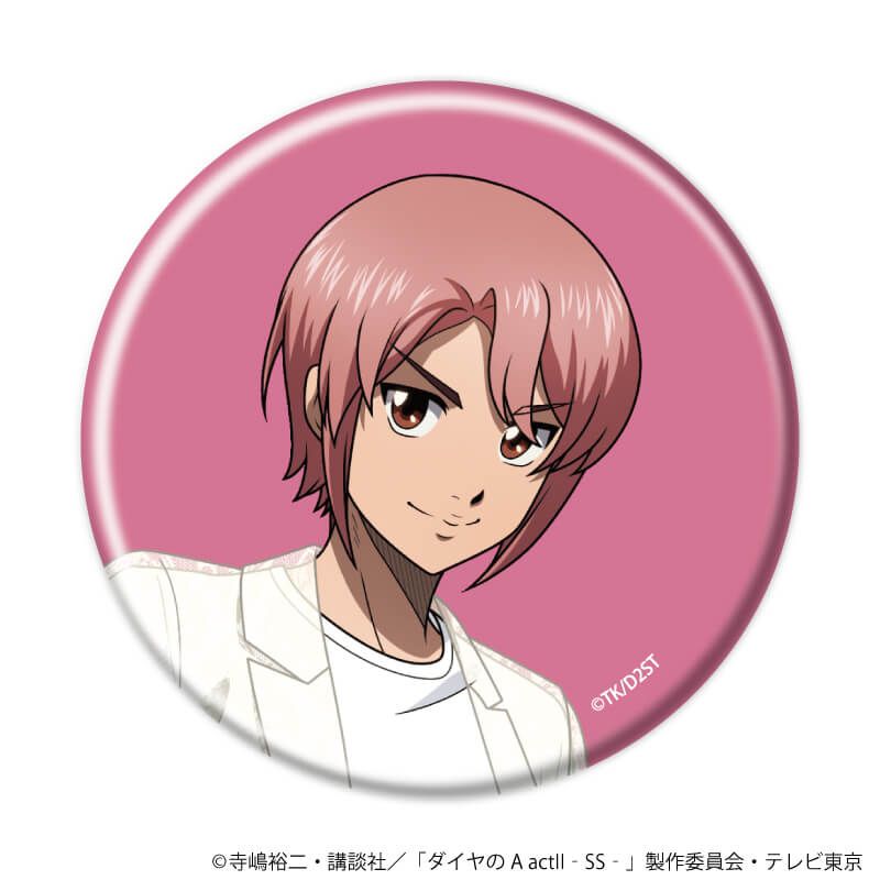 缶バッジ「TVアニメ『ダイヤのA actⅡ -Second Season-』」07/ホワイトコーデver. コンプリートセット(全5種)(描き下ろしイラスト)