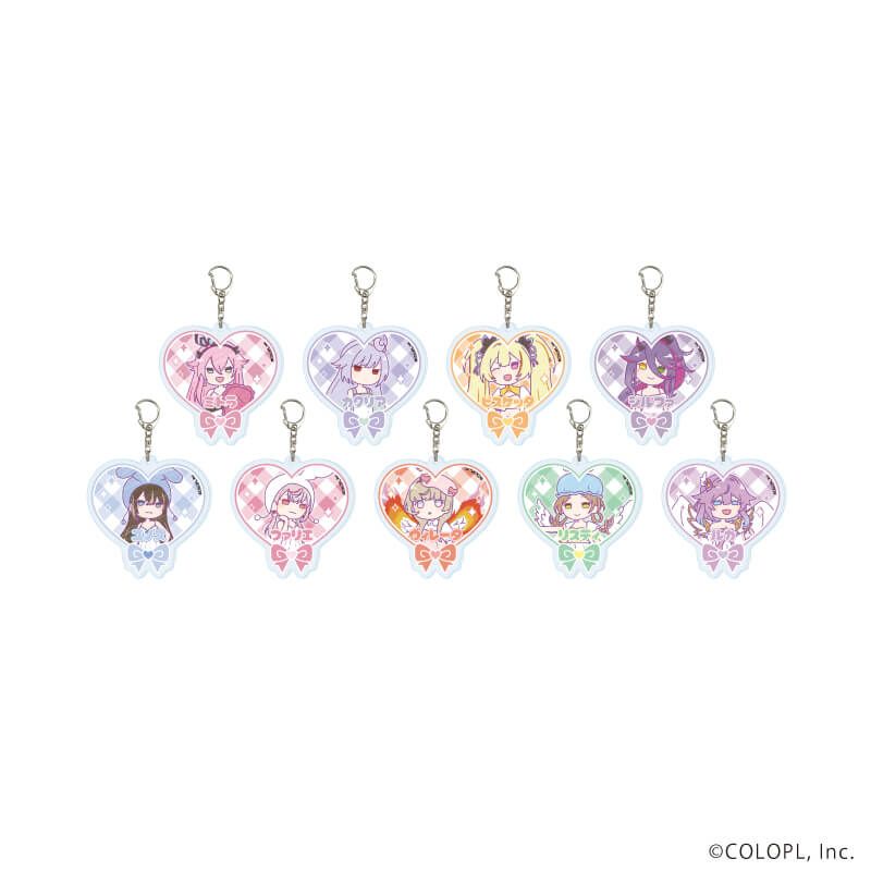 アクリルキーホルダー「白猫プロジェクト」10/ゆめカワイイver. コンプリートセット(全9種)(グラフアートイラスト)
