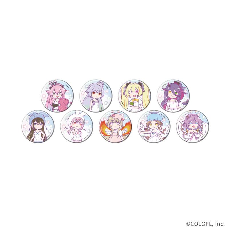 缶バッジ「白猫プロジェクト」19/ゆめカワイイver. ブラインド(9種)(グラフアートイラスト)