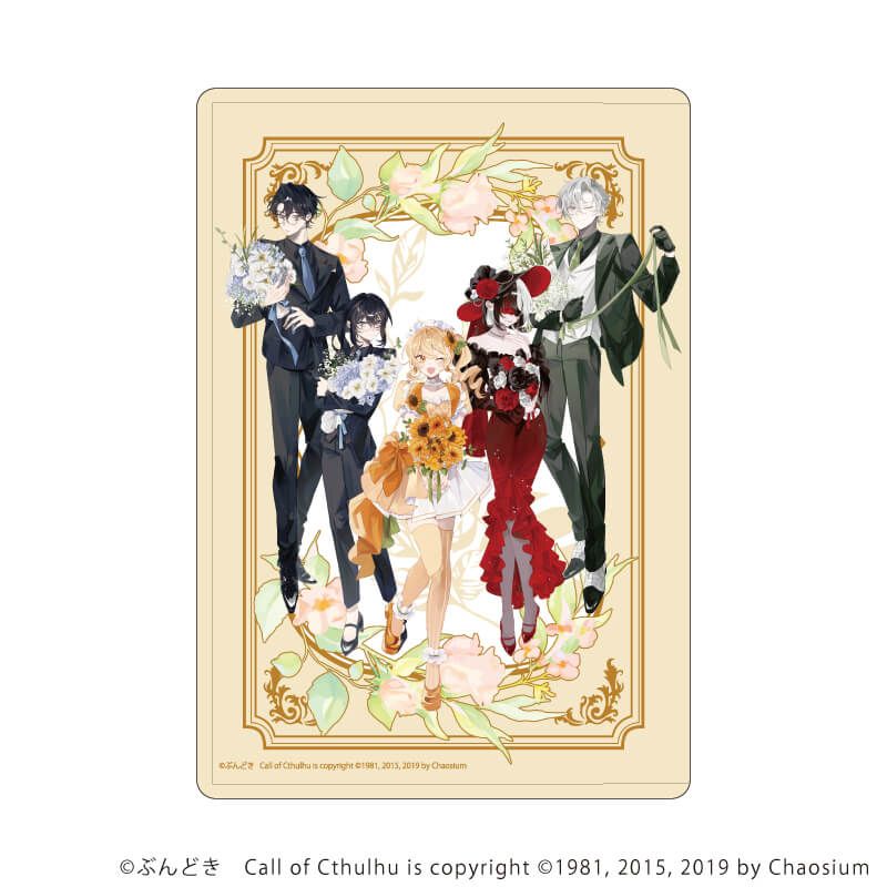 【お迎え待ち】手のひらサイズふわふわシーズーちゃん　※アクリルケース付き キャラクリアケース「咲って、スイートピー」01/花ver.(描き下ろし