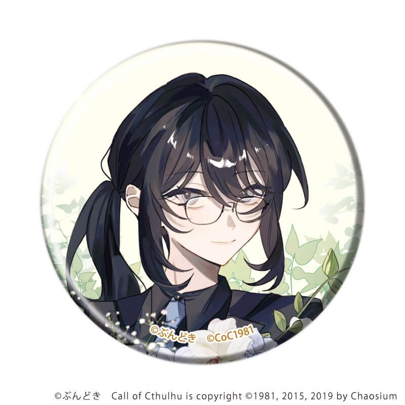 缶バッジ「咲って、スイートピー」07/川崎 葵(女性ver.) 花ver.(描き下ろしイラスト)