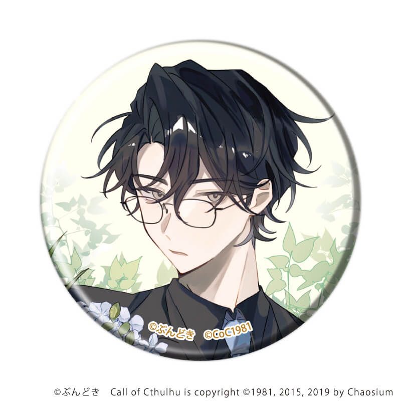 缶バッジ「咲って、スイートピー」06/川崎 葵(男性ver.) 花ver.(描き下ろしイラスト)