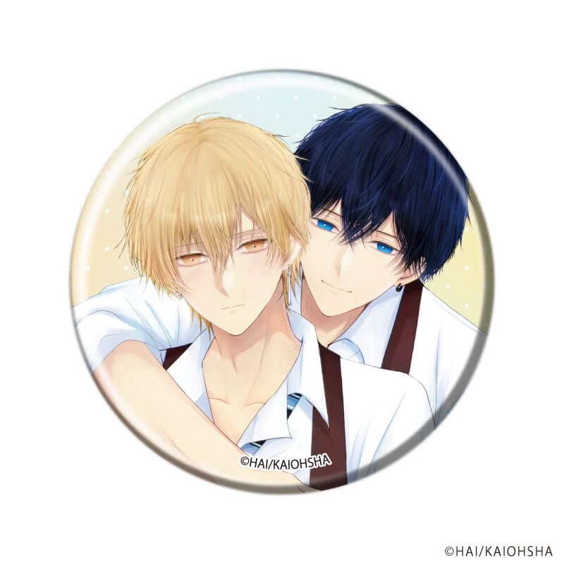 缶バッジ「長谷川先輩と橘くん」01/コンプリートセット(全5種)(公式&描き下ろしイラスト)