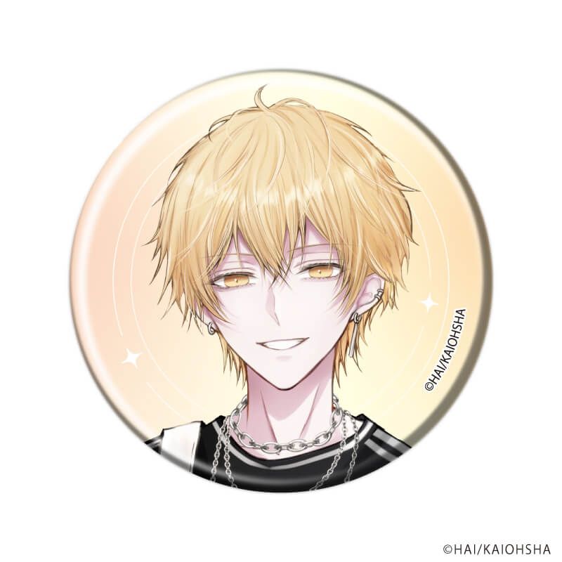 缶バッジ「長谷川先輩と橘くん」01/ブラインド(5種)(公式&描き下ろしイラスト)