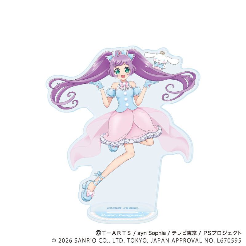 アクリルスタンド「プリティーシリーズ×サンリオキャラクターズ」07/真中らぁら×シナモロール(コラボイラスト)