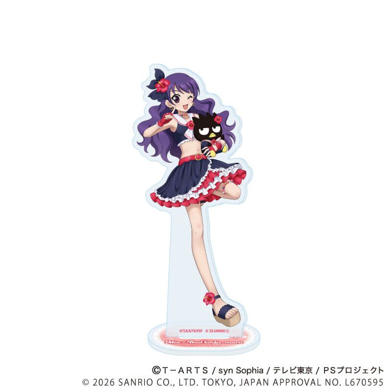 アクリルスタンド「プリティーシリーズ×サンリオキャラクターズ」03/上葉みあ×バッドばつ丸(コラボイラスト)