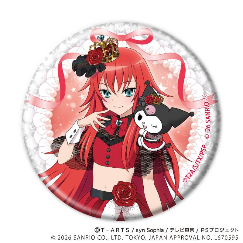 缶バッジ「プリティーシリーズ×サンリオキャラクターズ」01/BOX1 コンプリートセット(全6種) 等身デザイン(コラボイラスト)