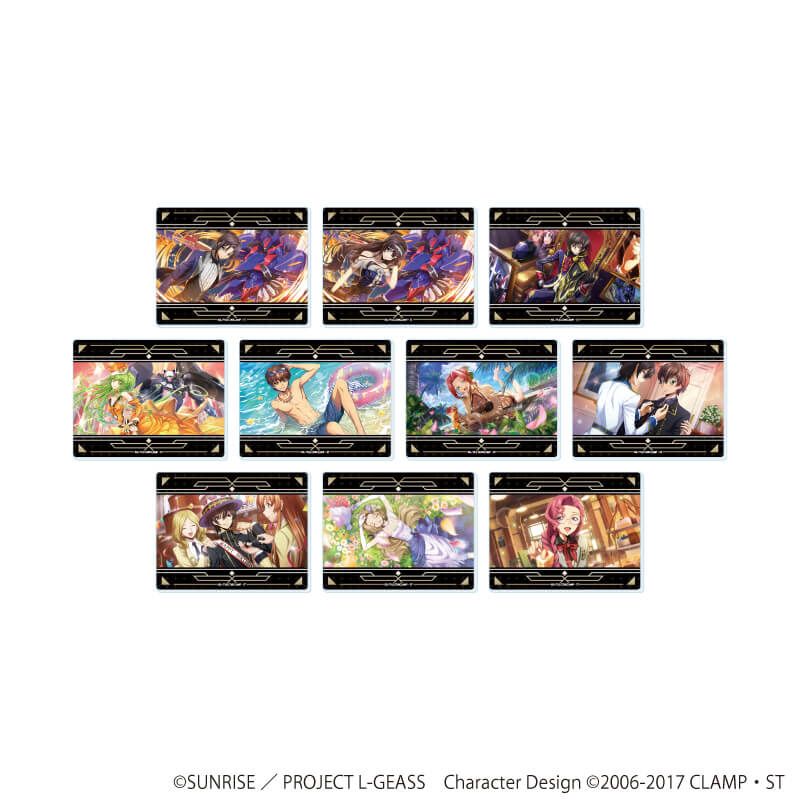 アクリルカード「コードギアス 反逆のルルーシュ ロストストーリーズ」03/コンプリートセット(全10種)(公式イラスト)