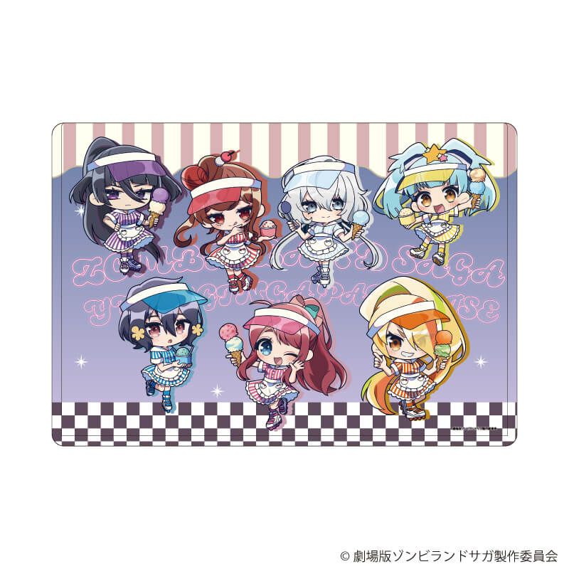 キャラクリアケース「劇場版『ゾンビランドサガ ゆめぎんがパラダイス』」01/集合デザイン アイス屋さんver.(ミニキャライラスト)