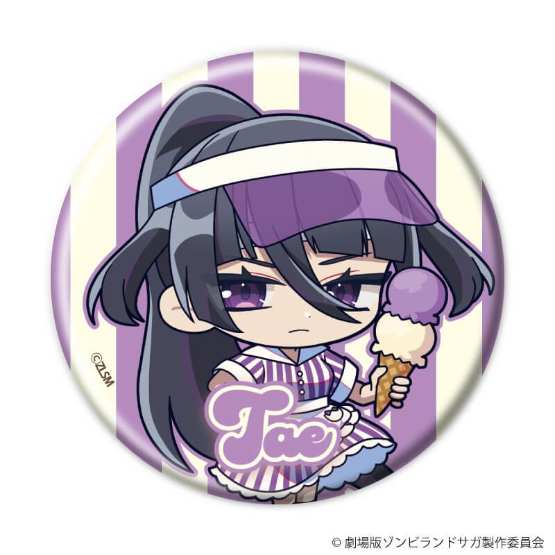 缶バッジ「劇場版『ゾンビランドサガ ゆめぎんがパラダイス』」02/コンプリートセット(全7種) アイス屋さんver.(ミニキャライラスト)