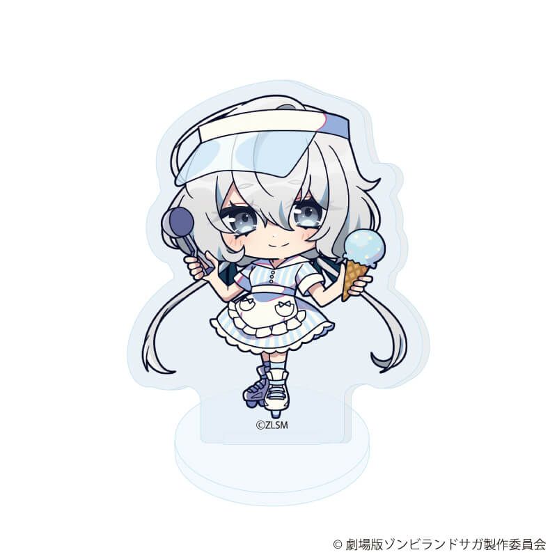 アクリルぷちスタンド「劇場版『ゾンビランドサガ ゆめぎんがパラダイス』」01/ブラインド(7種) アイス屋さんver.(ミニキャライラスト)