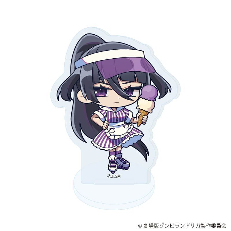 アクリルぷちスタンド「劇場版『ゾンビランドサガ ゆめぎんがパラダイス』」01/ブラインド(7種) アイス屋さんver.(ミニキャライラスト)
