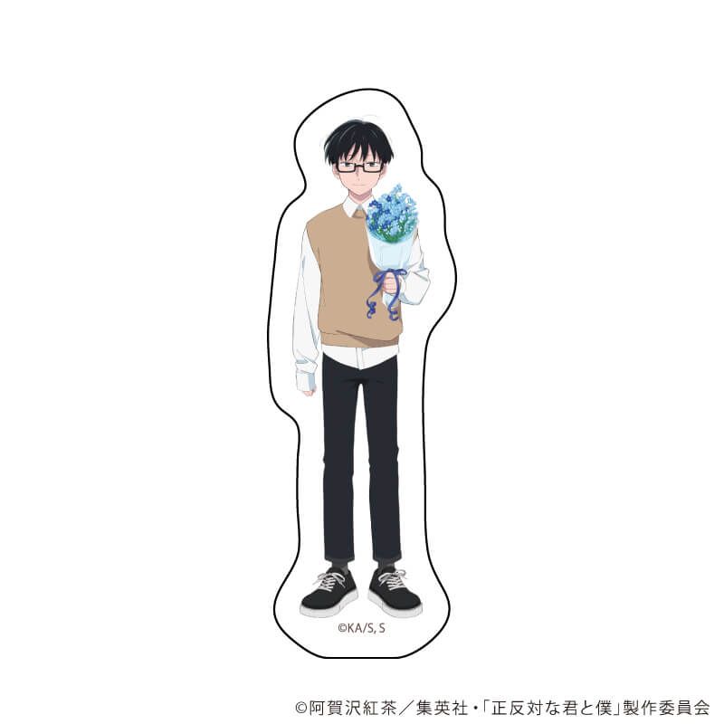 ダイカットスマホステッカー「TVアニメ『正反対な君と僕』」08/谷 花ver.(描き下ろしイラスト)