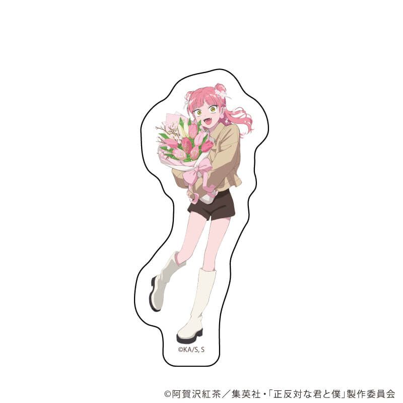ダイカットスマホステッカー「TVアニメ『正反対な君と僕』」07/鈴木 花ver.(描き下ろしイラスト)