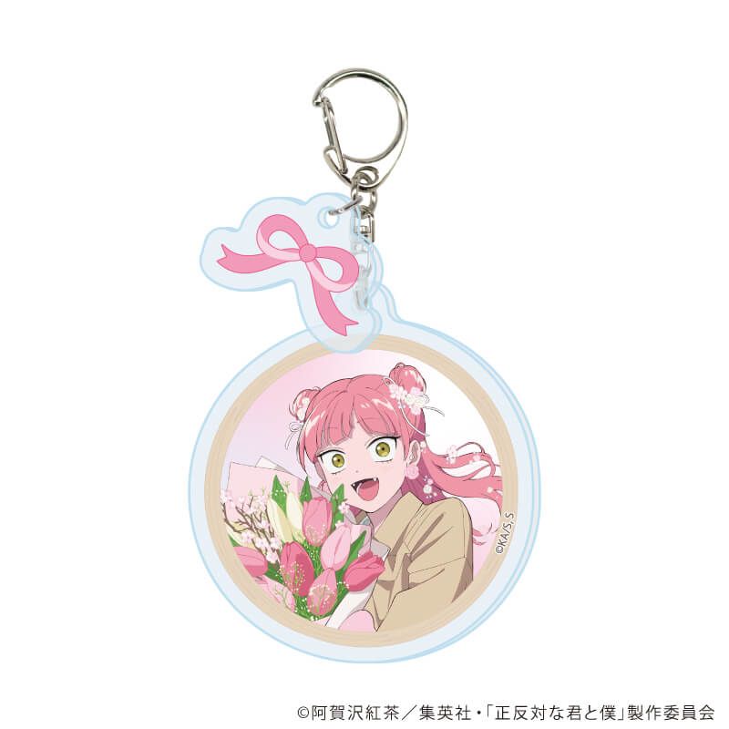 パーツ付きアクリルキーホルダー「TVアニメ『正反対な君と僕』」01/花ver. ブラインド(6種)(描き下ろしイラスト)